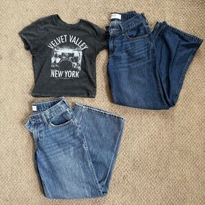 Set of Hollister Low-Rise Baggy Denim Jeans